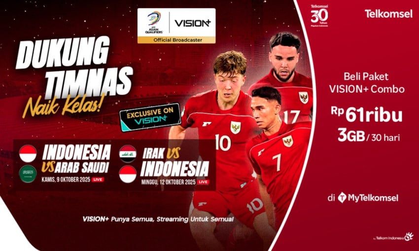 Dukung Timnas Indonesia? Nonton Hemat dengan MyTelkomsel!