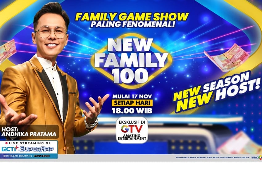 New Family 100 GTV Kembali! Andhika Pratama Jadi Host Baru